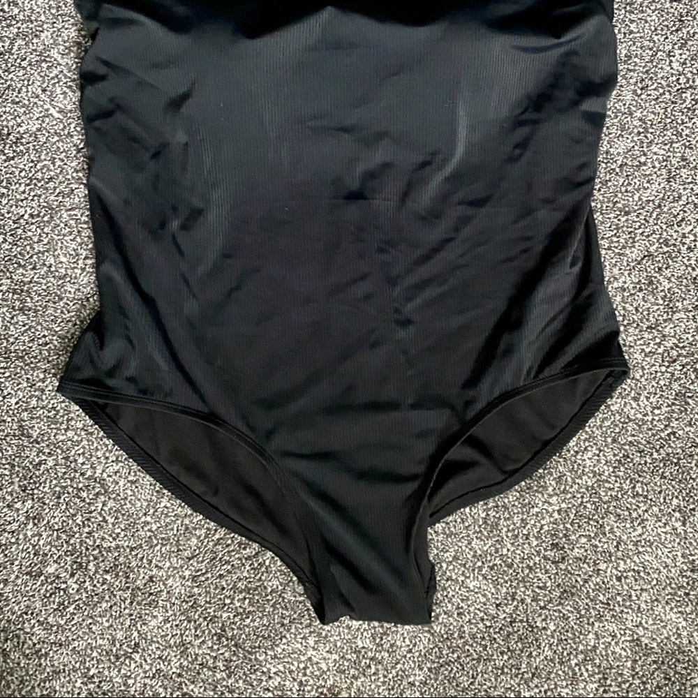 Catalina Black Ribbed One-Piece Swimsuit | Size 1X - Picture 2 of 8